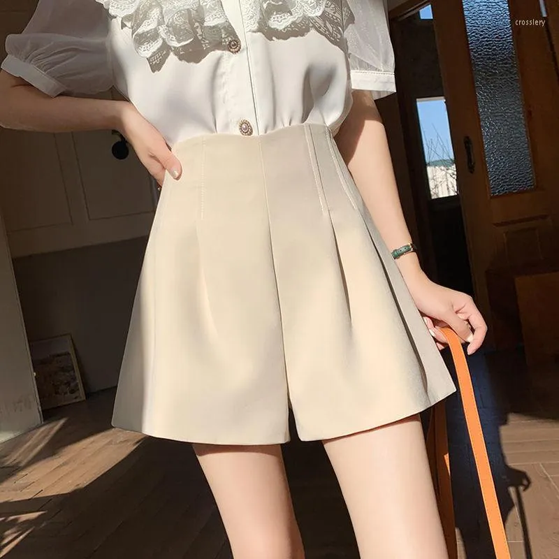 Frauen Shorts elegant für Frauen weiblicher Sommer Casual Style A-Line Ladies Chiffon High Taille Wide Leg Training Suits Short G21