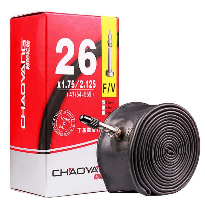 自転車タイヤChaoyang Bicycle Inner Tube 16/18/20/22/24/27.5/26インチ1.5/1.95/1.75マウンテンタイヤ0213