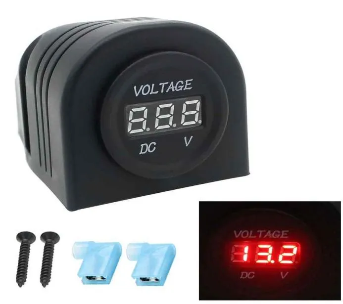 Araba RV Bus Voltmetre Değiştirilmiş DC Voltmetre LED12V24V Dijital Ekran Otomatik Parçalar7553344