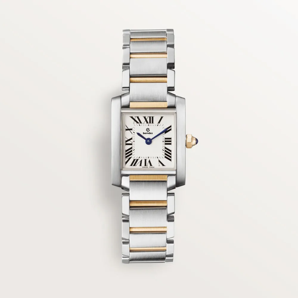Relógio de moda feminina francês romântico aço inoxidável fabricado à prova d'água design2395