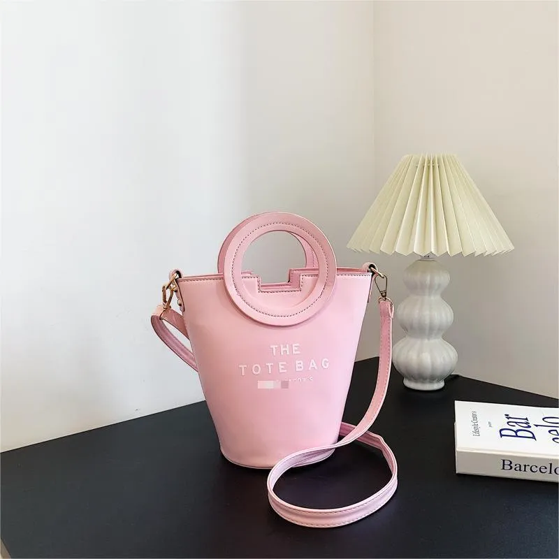 Designer tote bag for woman bucket bags Shoulder bag Luxury handbags leather purse handbag fashion round women blue the tote bag girl pink wallet