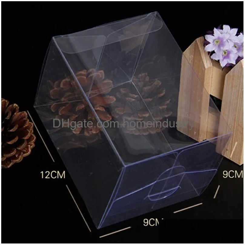 PARTY FAVER PROCHEOM20PCS/ LOT 9X9X12CM DIY SOAP POLY PACKEL Boxar 3.54x3.54x4.72 Clear Plastic PVC Box For Handmade Gift Flower C Dhogy