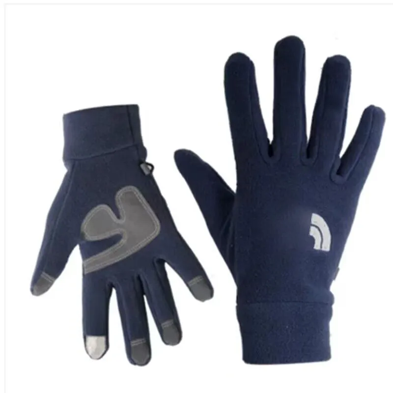 2023 Sport Winter Warm Fleece Gloves Men Thermische fietsen Sneeuw Dikke handschoenen Polaire fleece wanten voor mannelijke sneeuwsport winddicht handschoenscherm aanraak