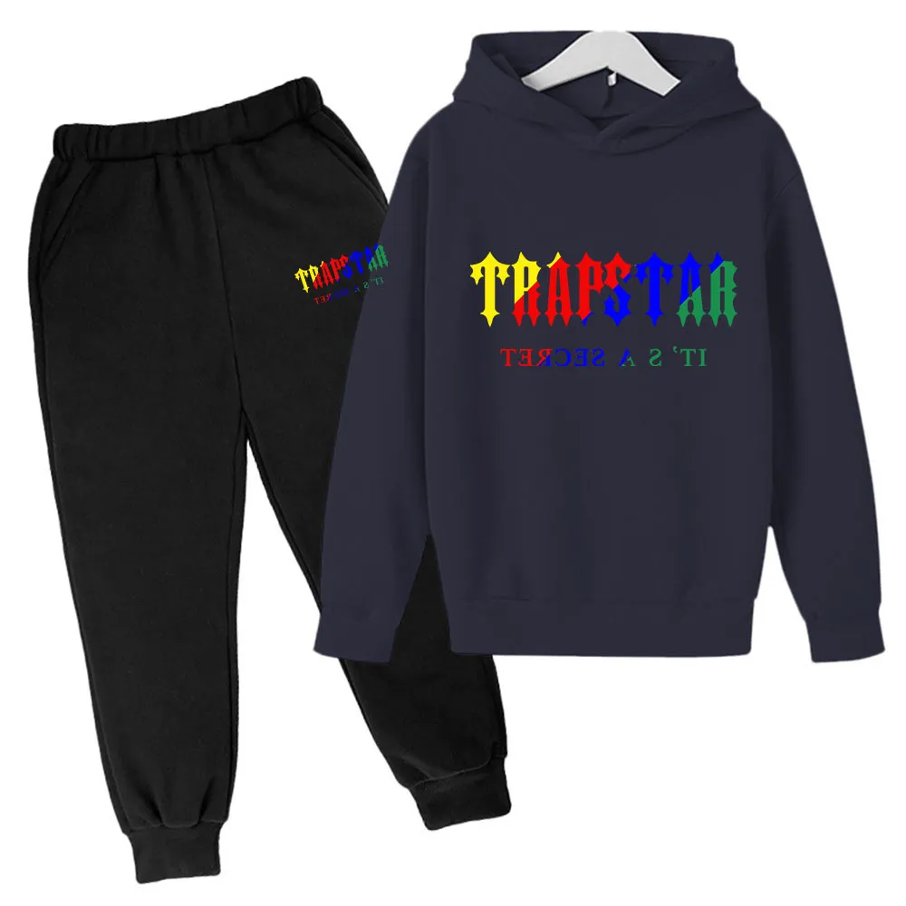 Baby Kinder Designer Kleidung Set TRAPSTAR Kleinkind Pullover Mit Kapuze Kind Trainingsanzüge 2 Stück Sets Jungen Mädchen Jugend Kinder Hoodies Sweatshirt Jogginghose U4HX #