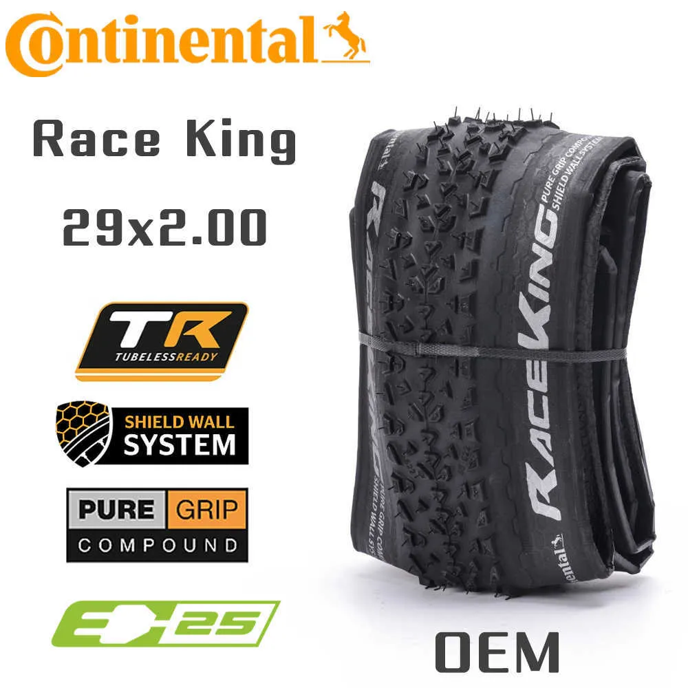 Pneumatici CONTINENTAL RACE KING 29x2.00 50-622 Pneumatico per bicicletta pieghevole OEM originale Tubeless TR Pneumatico per mountain bike MTB Parti di ciclismo fuoristrada 0213