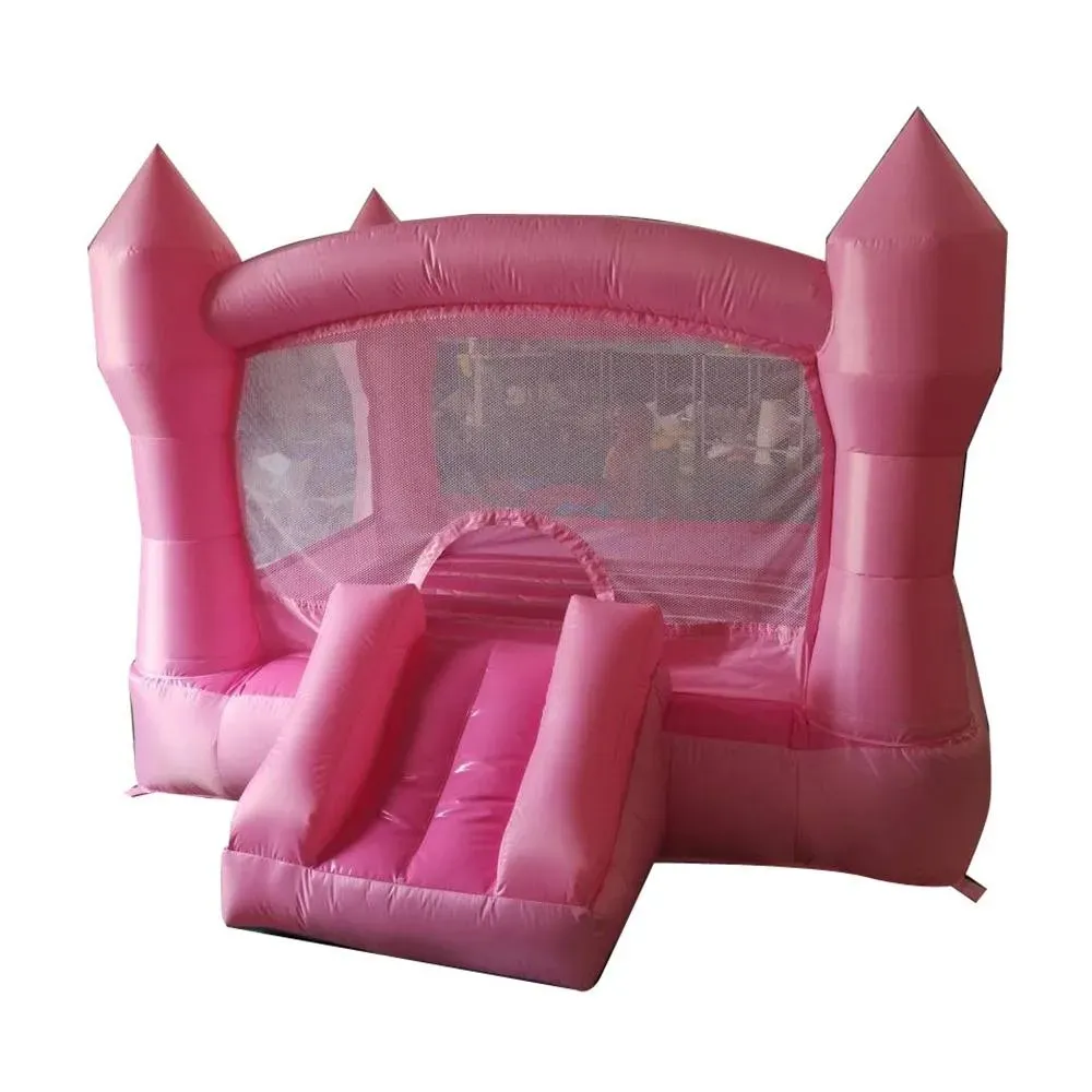 Customized Outdoor Mini Inflatable Jumping Castle Bouncer Bounce House Combination Entertainment Trampoline Children Kids Slide with blower free ship