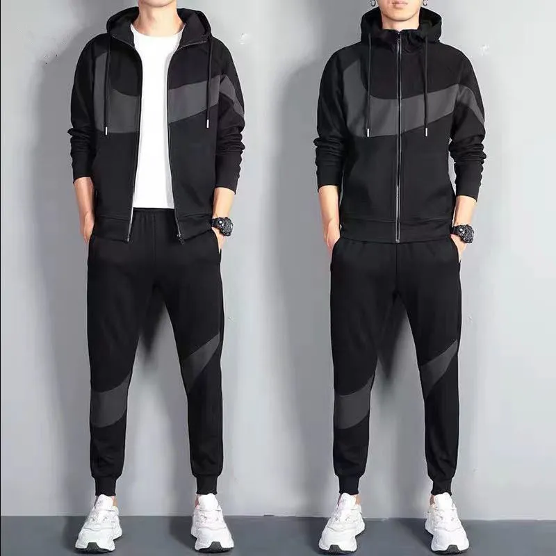 Mejor Precio En A Granel Vêtements De Sport Sportswear Homme Tracksuit  Costume De Sport Pour Hommes Running Ensembles Kit Fitness Vêtements  Ensemble Pantalon Veste À Capuche, Envío Gratuito, DHgate