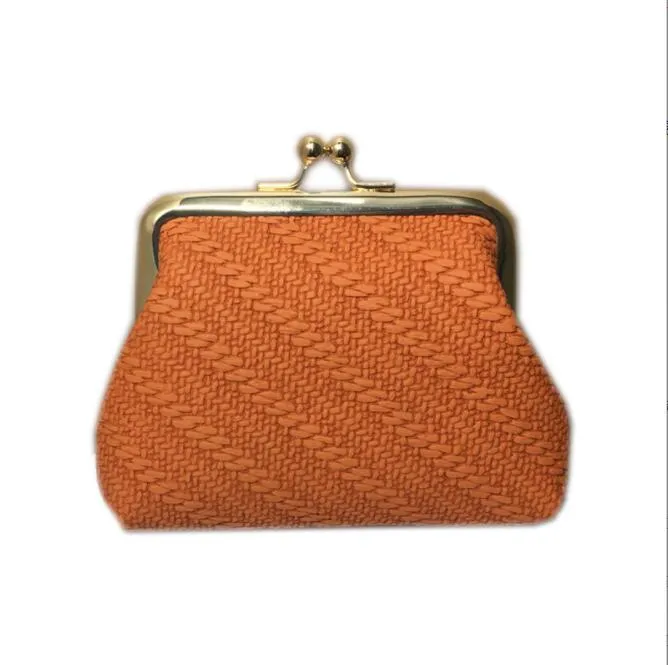 Wholesale vintage coin purse bag lady crochet short change purse girls fashion durable bags