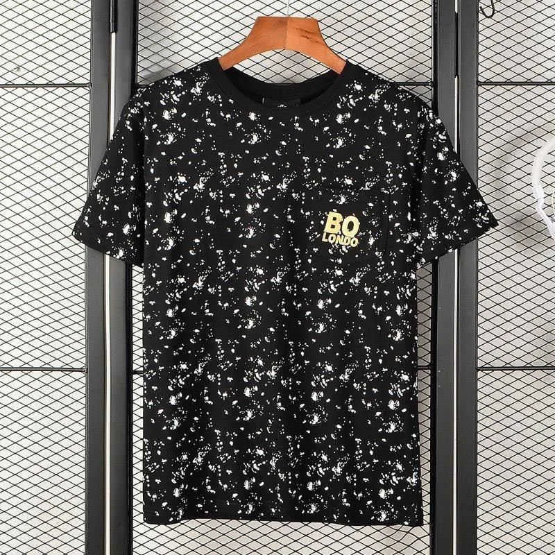 Designers verão camiseta clássico estampagem de ouro impresso carta menino londres camisetas moda curta homens mulheres casuais com letra de marca