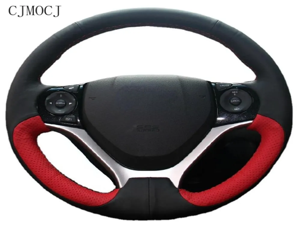 Housse de volant de voiture en cuir suédé personnalisé bricolage pour Honda 10e génération Civic 19 CRV Crider Accord XRV Vezel Acces6229913