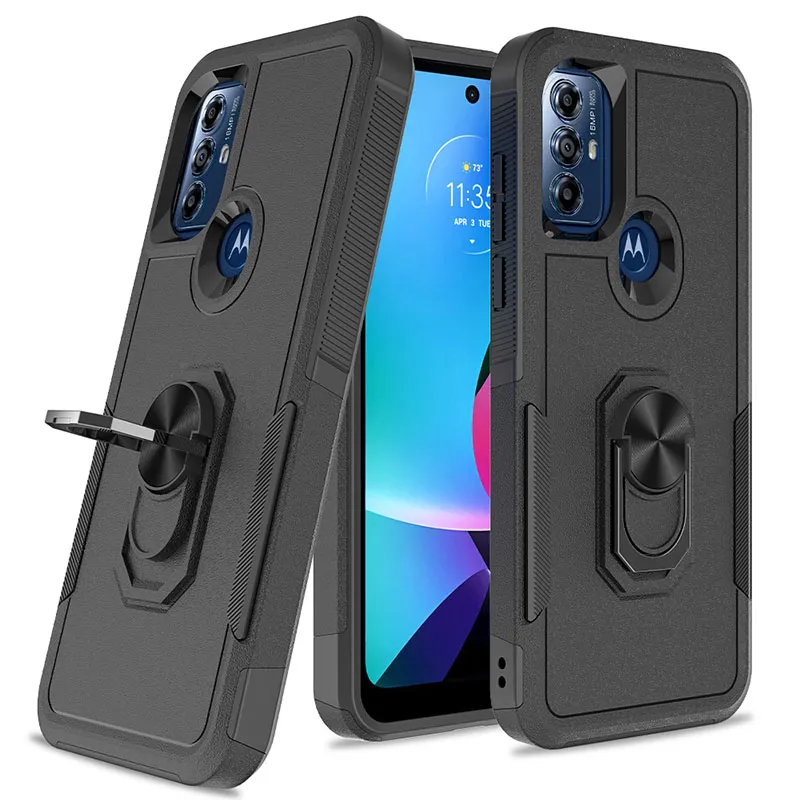 Kickstand phone case For Samsung Galaxy A13 5G A23 A22 A14 TPU PC 2 in 1 Ring Protective Shockproof Cover