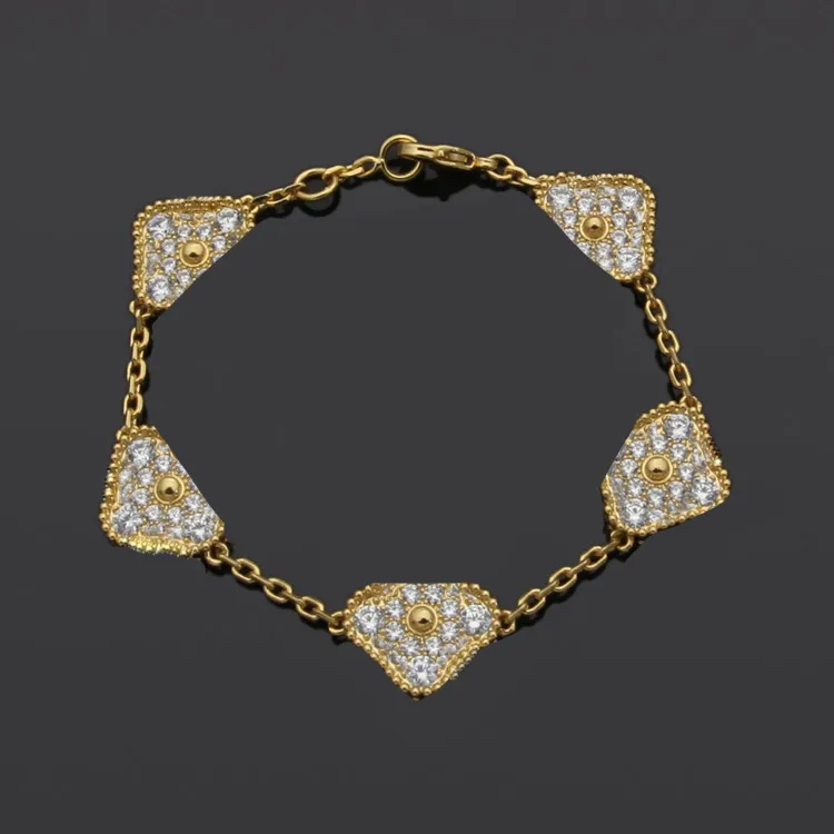 Luxury Designer Chamilia Bracelet Argos With Vc Letter 5 Four Leaf