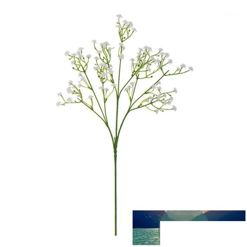 Couronnes De Fleurs Décoratives 1 Tête Artificielle Gypsophile Fleur Partie Décor À La Maison White1 Drop Delivery Garden Festive Supplie Dhf4F