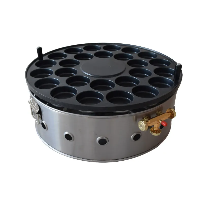 Commercial Egg Burger Gas 18/22/26 Hole Automatic Wheel Cake Machine