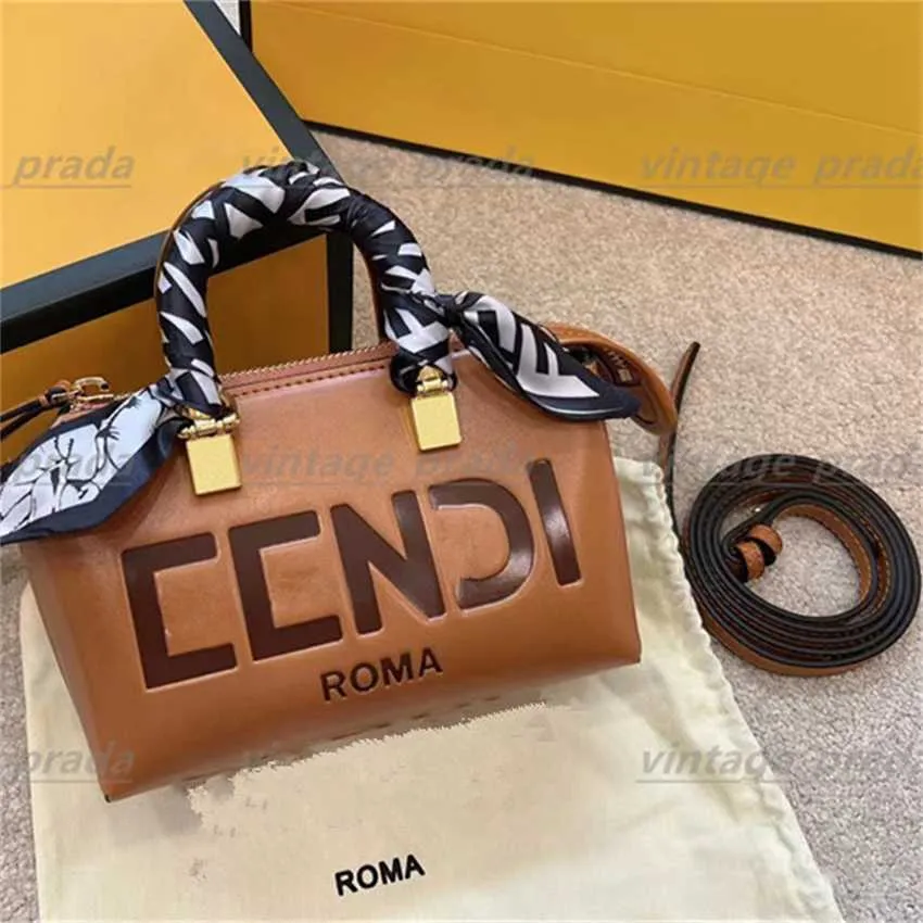 50 % Rabatt auf Outlet Online-Verkauf Designer Fend Reisetasche Luxus Herren Damen mit Seidenschal und Schultergurt Pochette Handtaschen Laufsteg Gepäck Umhängetasche klein