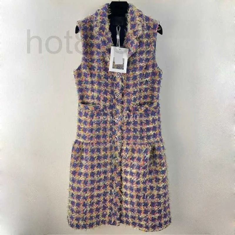 Abiti casual Designer Donna Ragazze Lana Vintage Giacca in tweed Blazer Peacoat Cappotto sartoriale con bottone a lettera Milano Runway Monopetto Lusso NDZ6