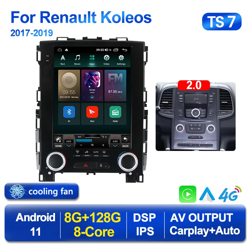 Android 11 Player Car DVD Радио Для Renault Samsung SM6 Talisman.