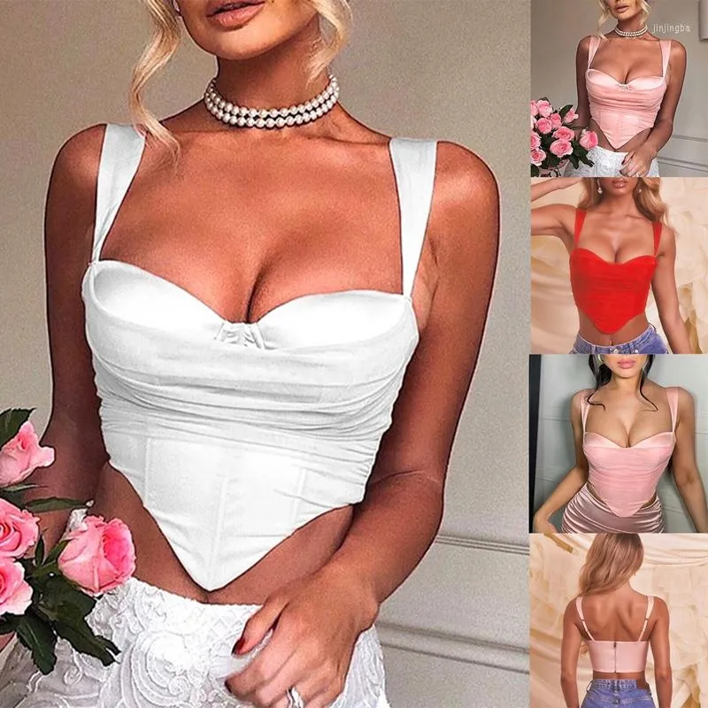 القمصان النسائية asds-solid camisole girl الموضة غير النظامية شبكة مخيط بلا أكمام التفاف الصدر