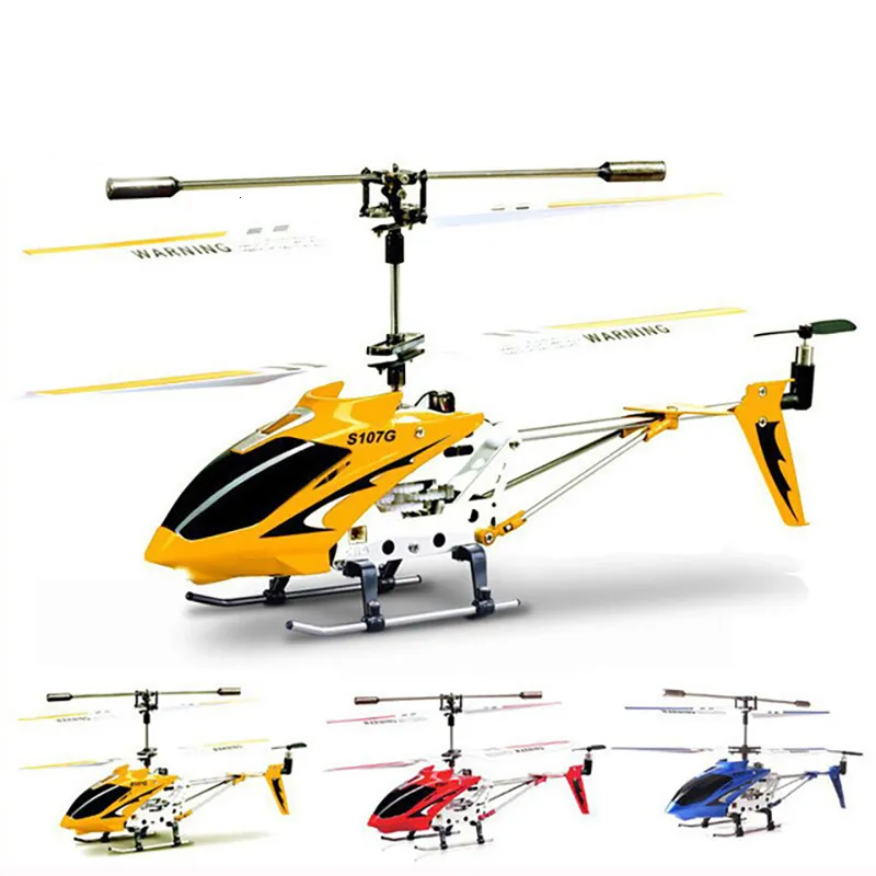 ElectricRC Aircraft Original Syma S107G three-channel remote control helicopter anti-collision anti-drop equipped with gyro alloy aircraft 230211