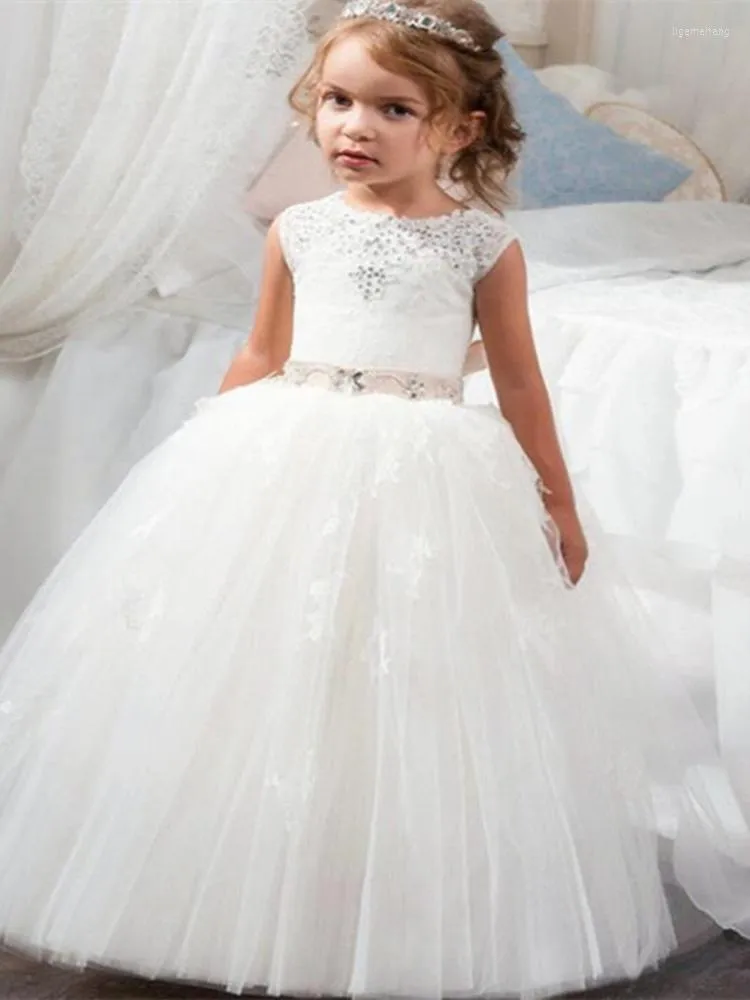 Girl Dresses Flower Dress Kids Clothes For Girls Children Retro Lace Princess Party Wedding Elegant
