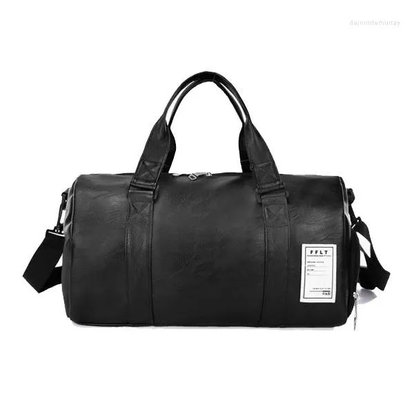 Duffel Bags Mannen reizen met schoen waterdichte plunje dames sport gym s hoge grad pu lederen outdoor overnachting tas