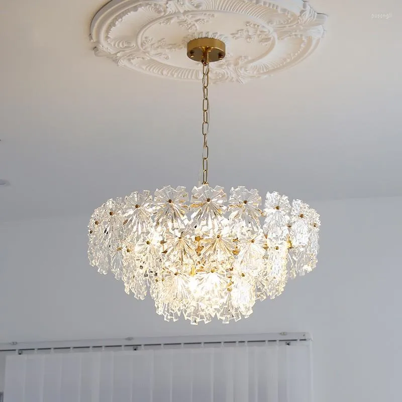 Lampadari Lampadario a soffitto in cristallo di arte italiana moderna per camera da letto Ristorante Soggiorno Bar Lampada a sospensione di lusso a luce francese