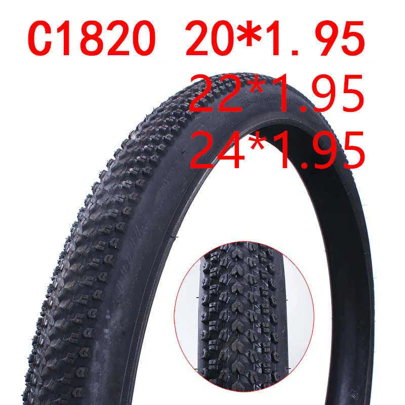 Pneus de vélo CST Antiskid résistant à l'usure pneu de vélo20 * 1.95 22 * 1.95 24 * 1.9527TPIpneus de vélo de montagne C1820 Pièces de véloI 0213