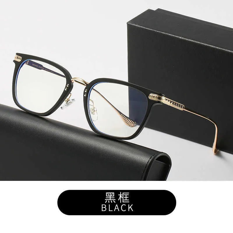 Designer Ch Lunettes de soleil Frames Heart Fashion Fashion Men's New Grasses Men Femmes Tendance Myopie Grande Business Flat Chromes Luxury Spectacles Cross Cross Eyeglass JNQW