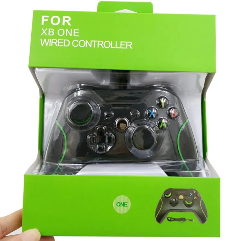 Controller Xbox One cablato GamePads Precise Thumb Joystick Gamepad per console X-box/PC con dropshipping box di vendita al dettaglio