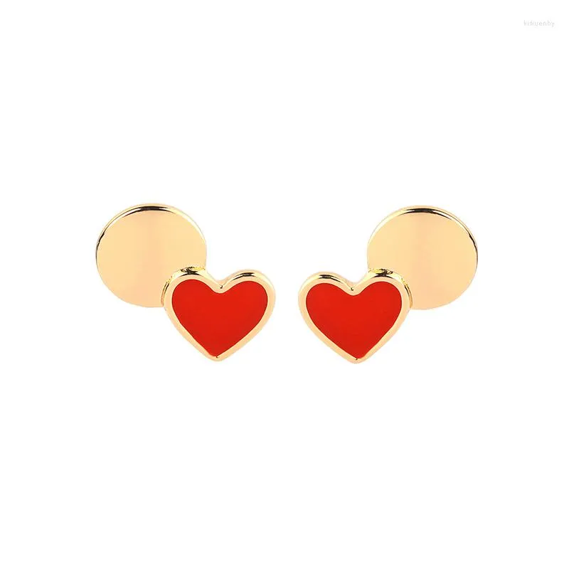 Gestüt Ohrringe Emaille exquisite süße Herzen für Frauen Geschenk Mode Schmuck Accessoires Drop Accessoires