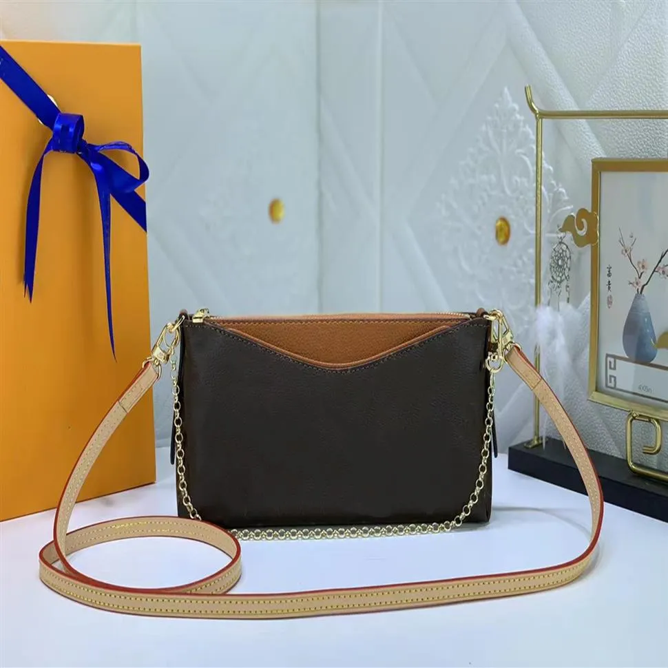 2022 Fashion Mini Bag Chain Crossbody Short Leather Shoulder Strap Simple Pouch Shoulder Strap Luxury Designer Bag 41638210m