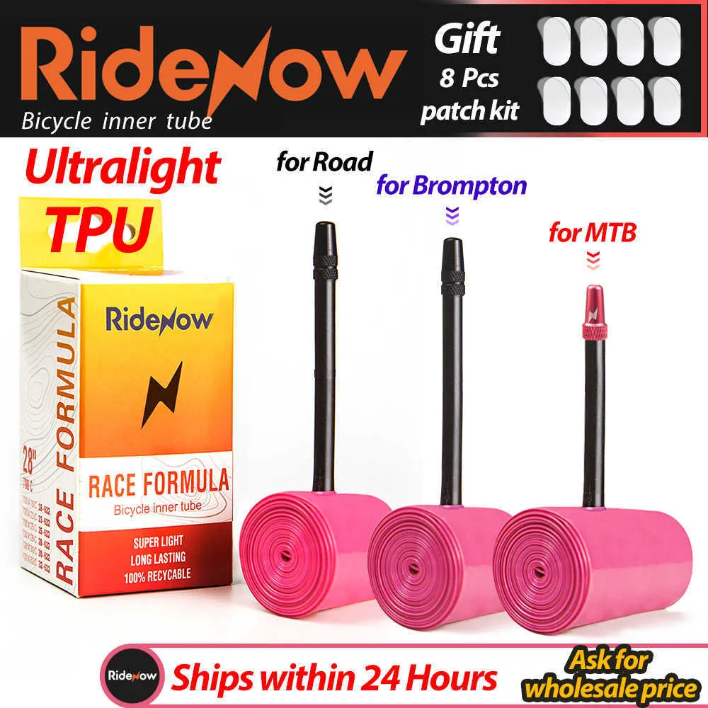 Шины RideNow Ultralight Bike Внутренняя трубка 700 x 18 25 28 32 Road MTB Bicycle Material Tire шина длиной 65 мм французский клапан Super Light 0213