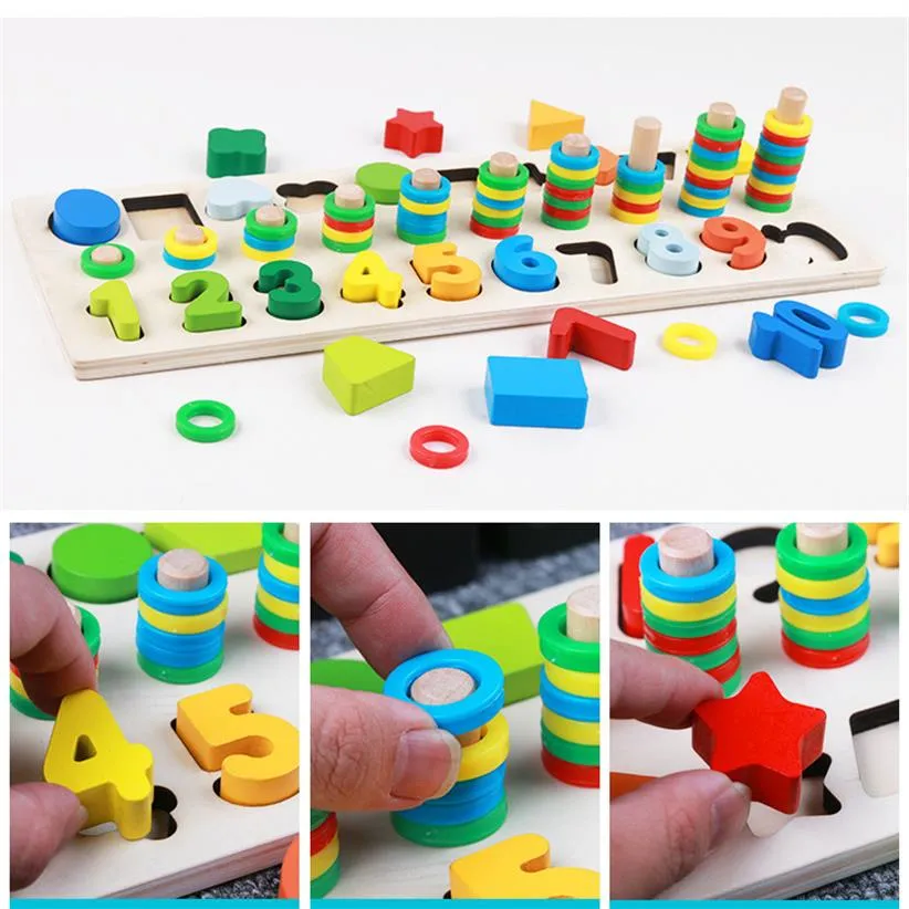 Puzzle Montessori personnalisé Chiffres et formes