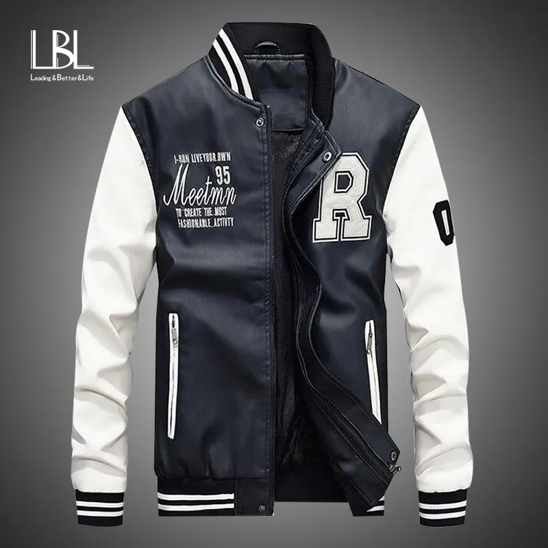 Veste baseball homme 2025 cuir