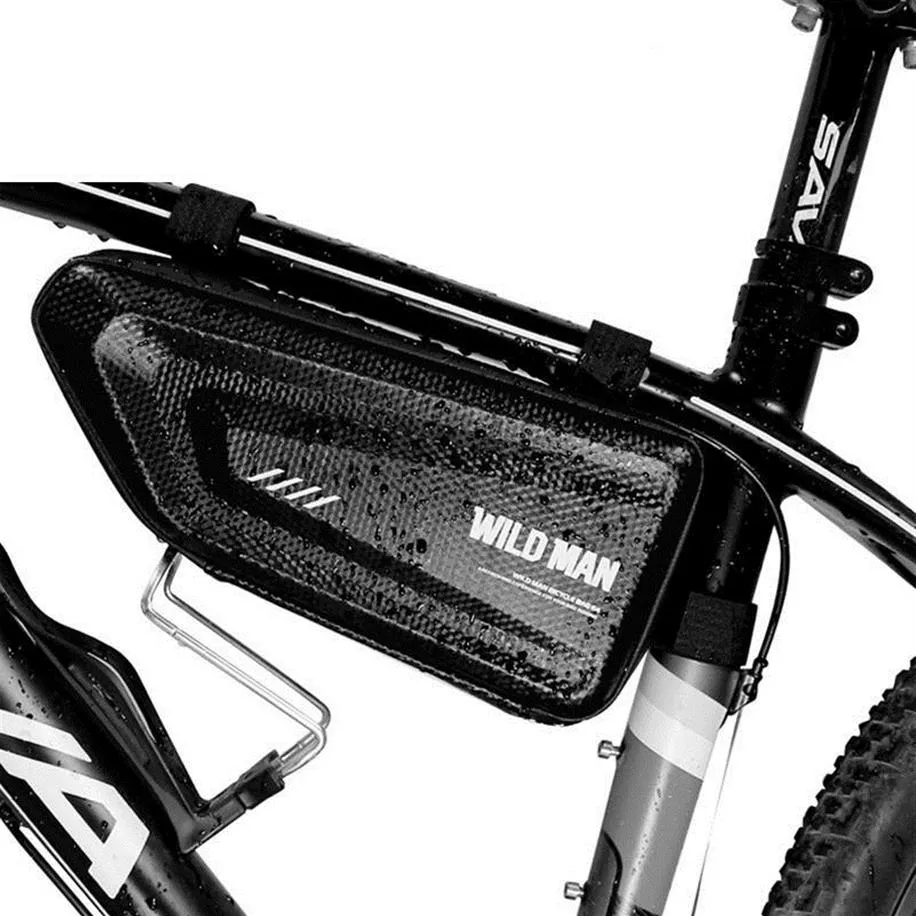 Mountain Bike Bag Rainproof Road Cykel Frame Cycling Accessories Hard Shell Tools Storage Panniers Capacity 1 5L3054
