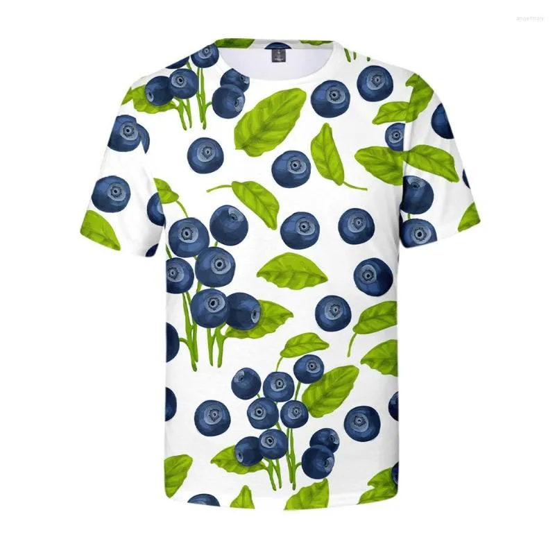 Heren t shirts fruit 3D digitale printen zomer volwassen short mouwen t-shirt ondersteuning aanpassing