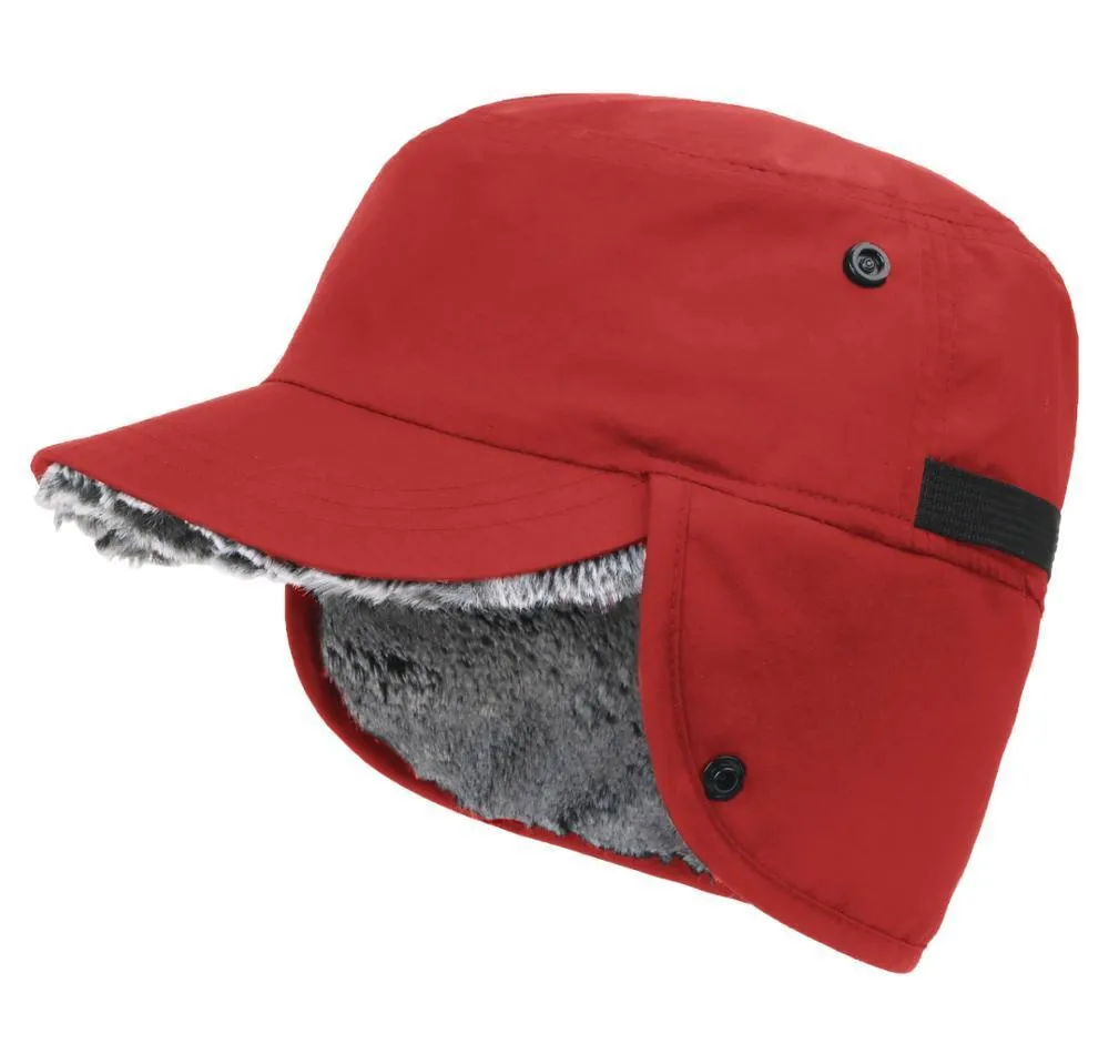 Winter Waterproof Fleece Lined Baseball Cap With Plush Inner