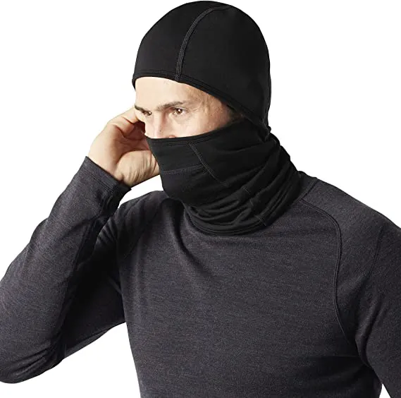 Berets Unisex 100 мериносовая шерсть Balaclava 300G в супертяжелом весе маски для ветропроницаемой воздухопроницаем