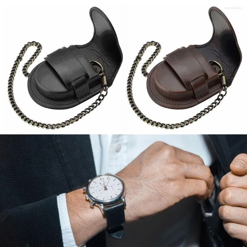 Boîtes de montres mode avec chaîne bijoux pochette sac de rangement étui porte-poche