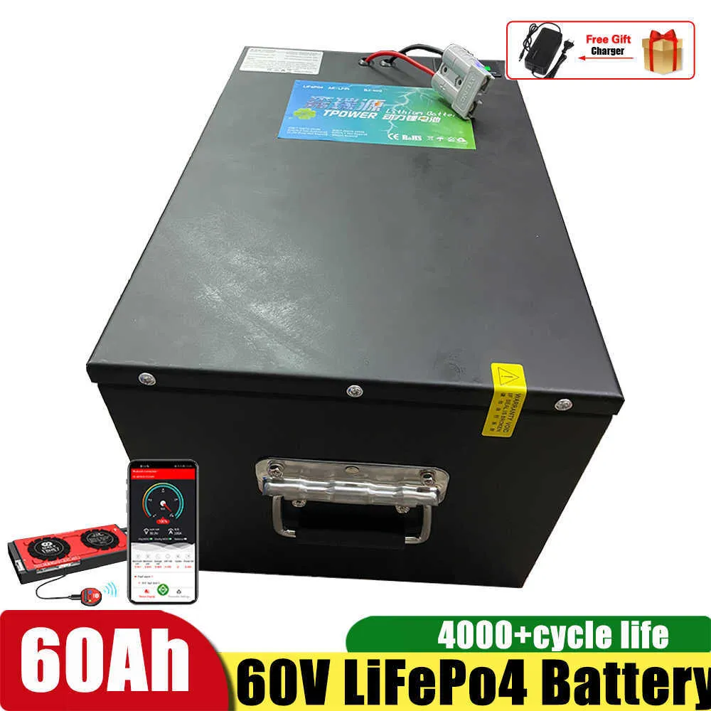 36v Lifepo4 6ah 80ah batterie BMS 36v Lifepo4 60ah 80ah batterie lithium  fer phosphate batterie avec chargeur 10a