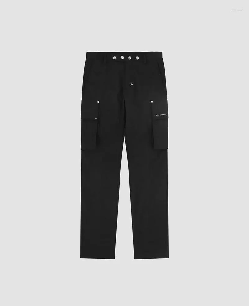 Pantaloni da uomo City Function ALYX 1017 9SM Tasca per utensili con fibbia in metallo Pantaloni funzionali High Street Uomo Donna Tuta nera