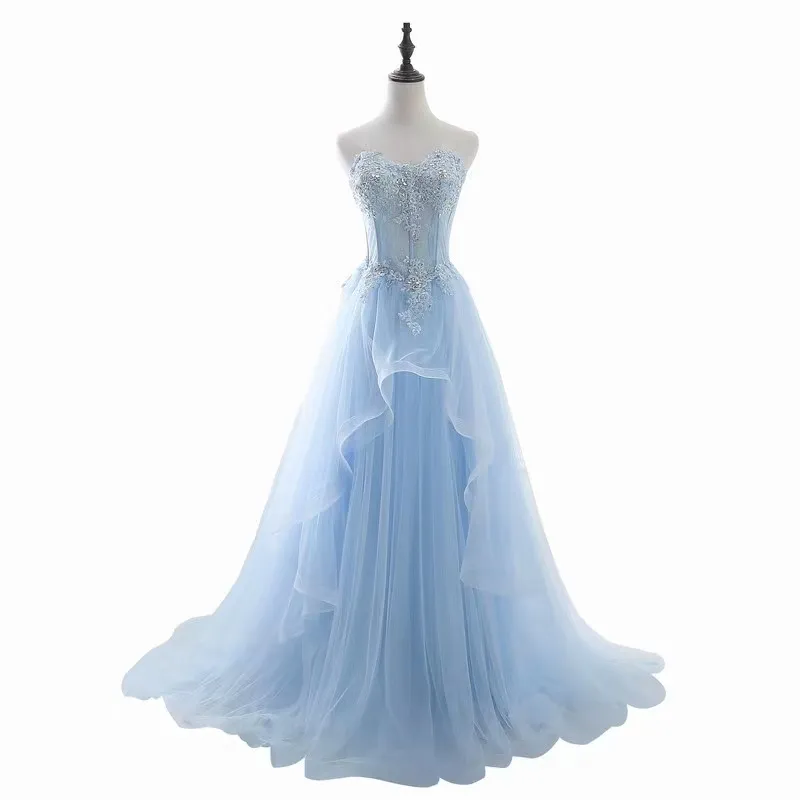 light blue cut out dress Sky Blue main image 1