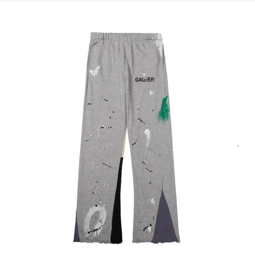 Spring Designer Pants Spodnie Casual Bawełniane oddychające oddychające dresowe odrobiny Speckled Print Letters Para luźne wszechstronne ubrania