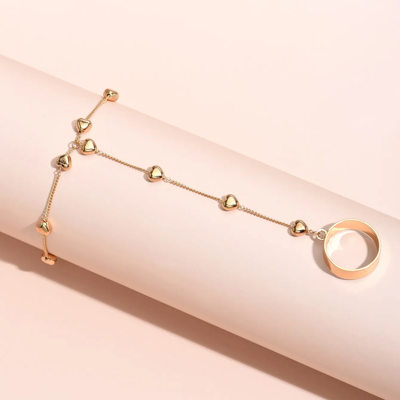 LAVOMO Bracciale Cuore Bracciale Donna Oro Rosa Argento Sterling 925 Gioielli Donna Festa Della Mamma Natale San Valentino Regalo Di Compleanno Per Sua Mamma Moglie Fidanzata Bracciale Regolabile (1