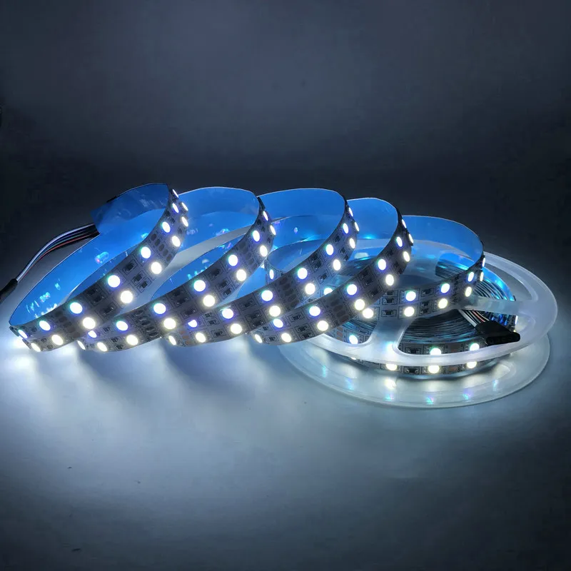 Flexible LED -Streifen Lichter DC 12V RGB Doppelreihe Hochbr.