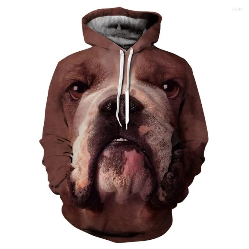 Sweats à capuche pour hommes Impression 3D de haute qualité Casual Sweat à capuche à manches longues Design de mode pour hommes et femmes Animal Dog