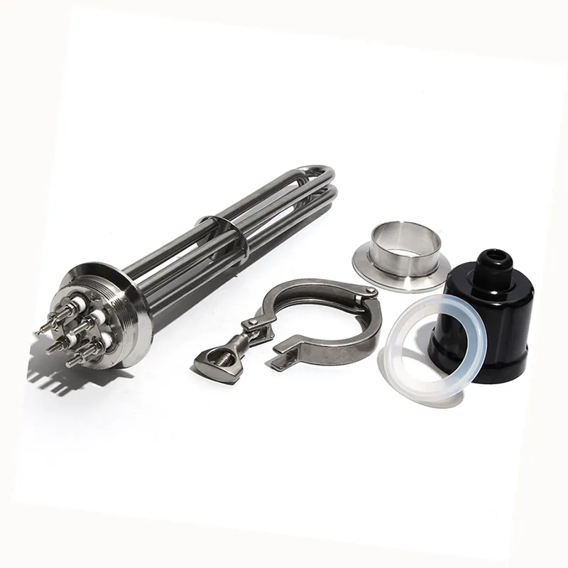 Tri Clamp Immersion Water Heater: 220/380V, 304SS, 3/6/9/12KW, Spare ...