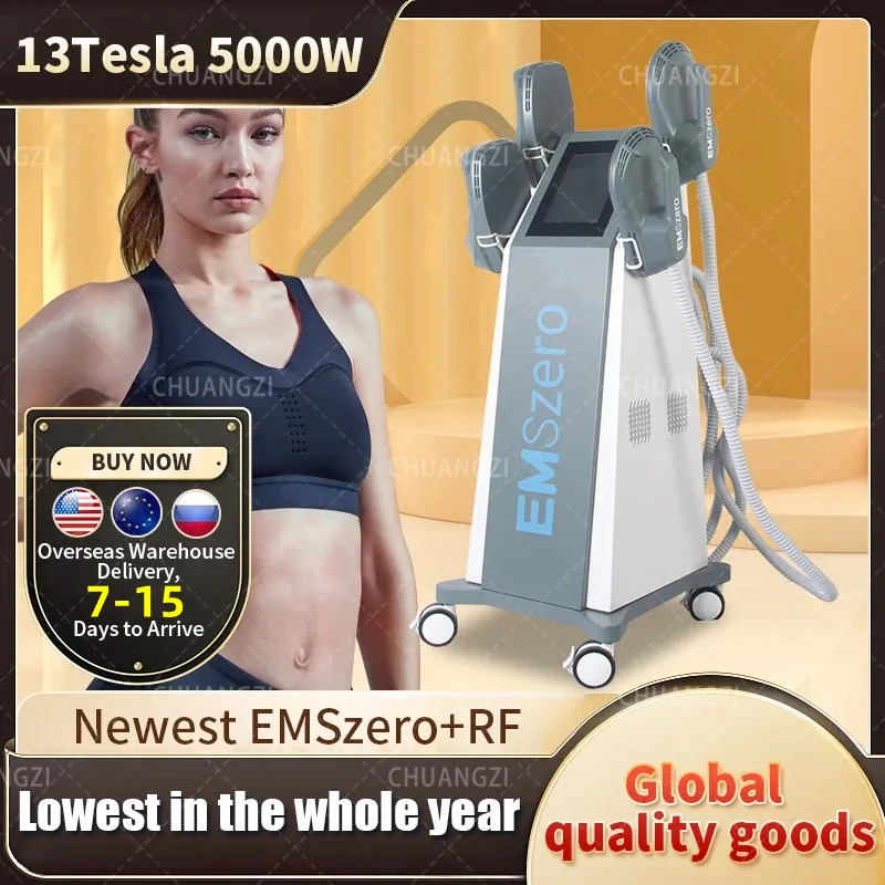 DLS-EMSlim Muscles Sculpting Elettromagnetico 2/4/5 Maniglie EMS RF EMSzero Muscle Shaping Stimolatore Sculpting Machine Grigio/Nero Opzionale