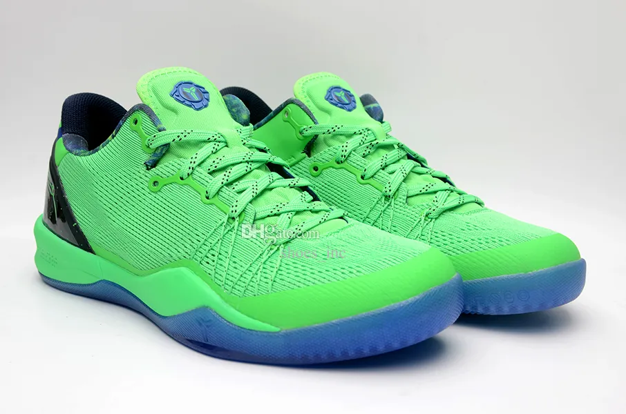 Mamba 8 Basketball Shoes For Men Green WTK Reflection Sneakers
