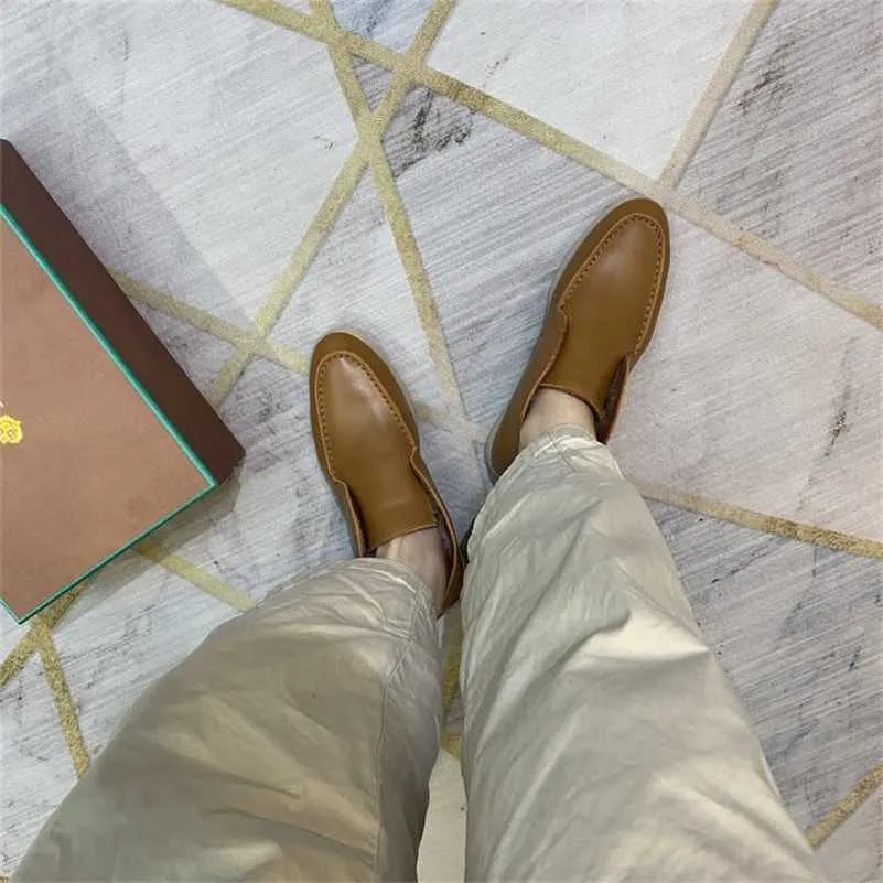 Chaussures Loropiana de styliste italien, bottes de neige montantes en peau de mouton, chaussures Lefu Lp plates et décontractées, chaussures chaudes pour amoureux, 667M